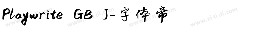 Playwrite GB J字体转换